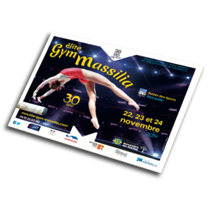 Affiche bus Élite Gym Massilia 2019